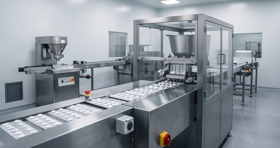 Representative pharmaceutical cleanroom production environment