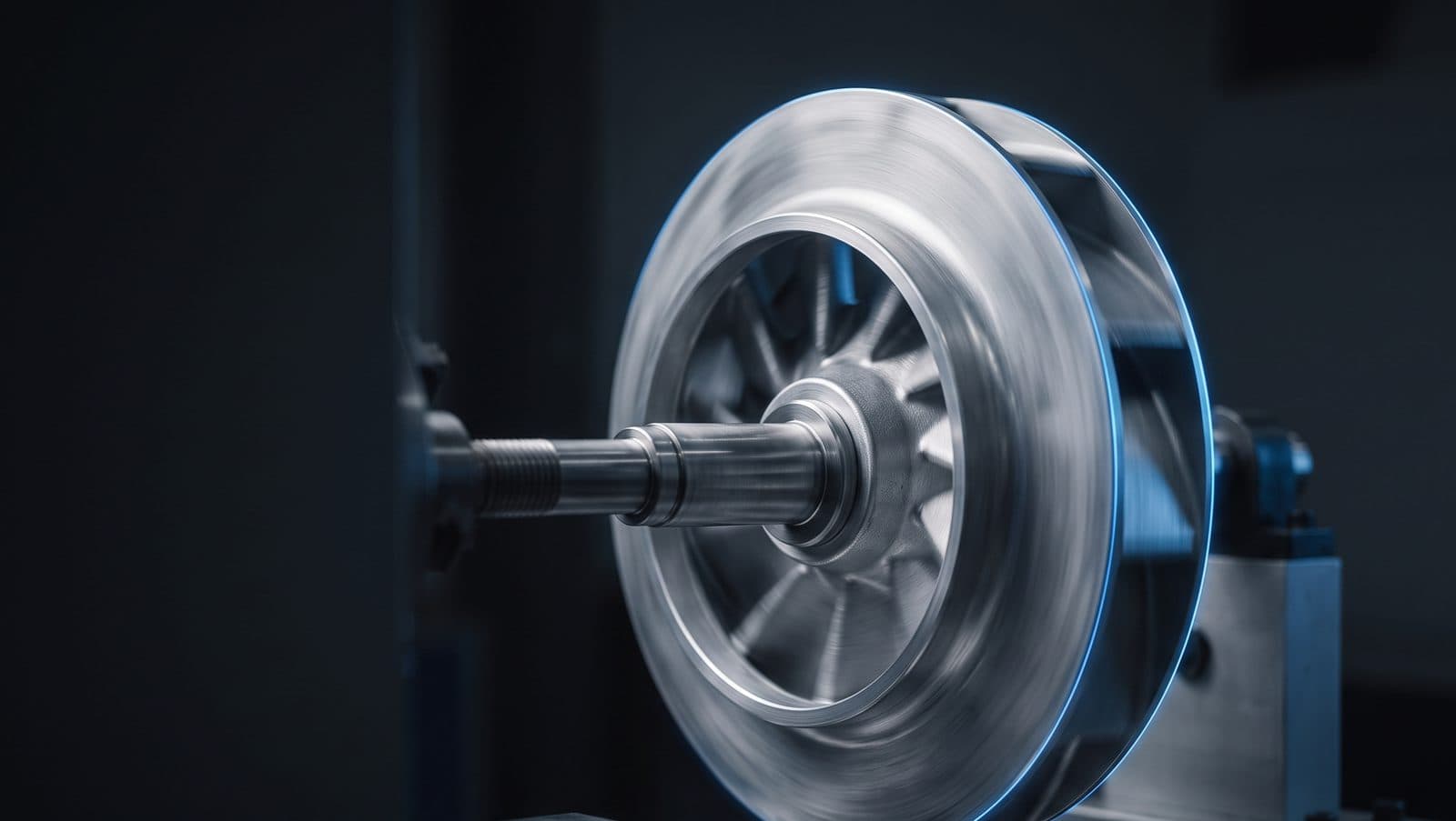 Representative view of dynamic impeller balancing