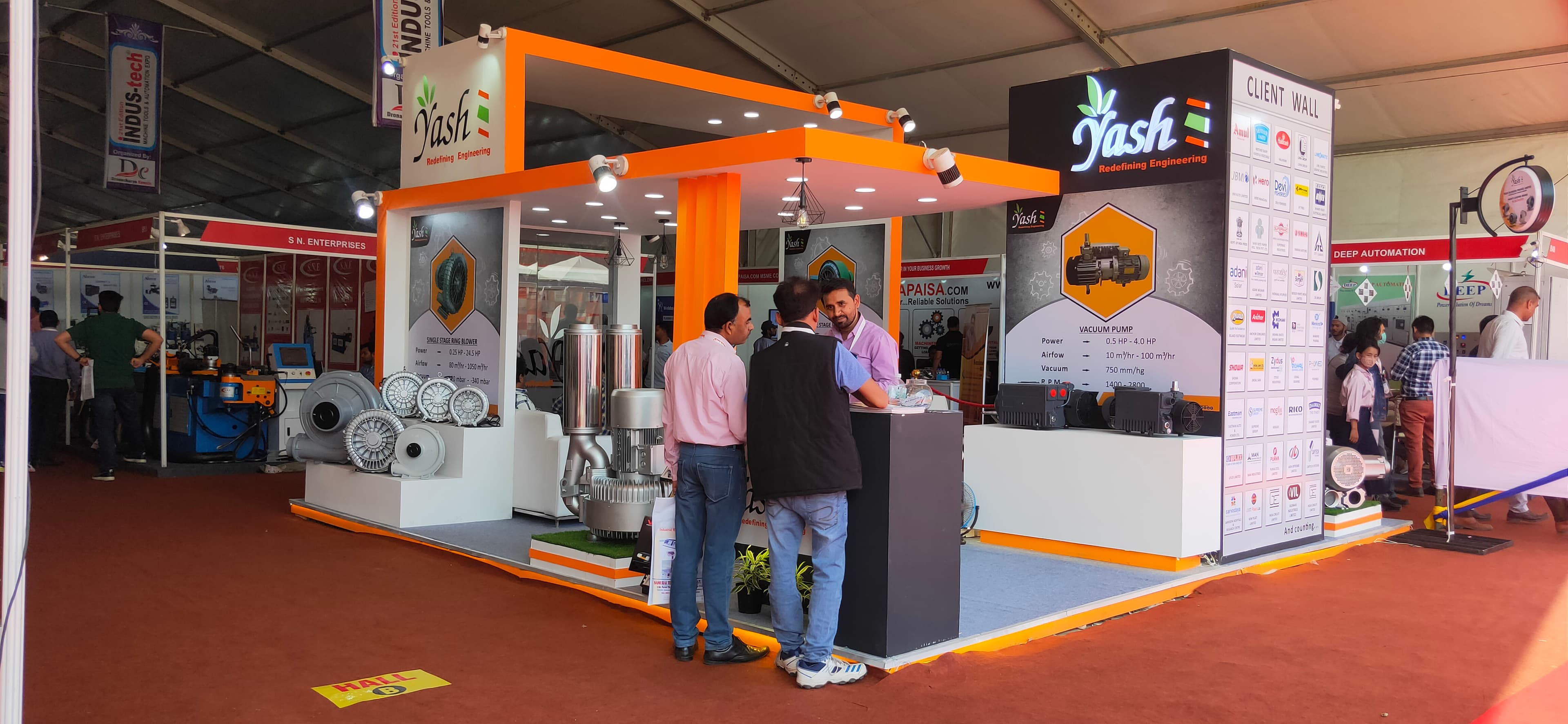 Yash Blowers stall at INDUTECH Expo 2022
